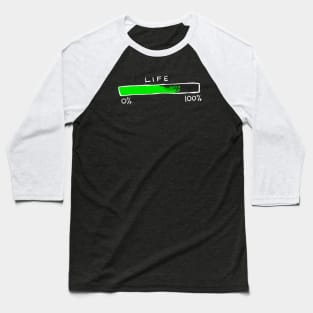 Battery Life Melting Baseball T-Shirt